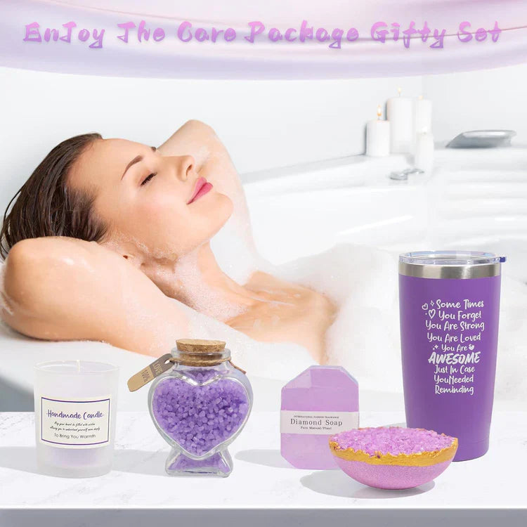 Lavender Spa Gift Basket – Birthday Gift Set for Women, Mom, Sister, Wife, or Best Friend