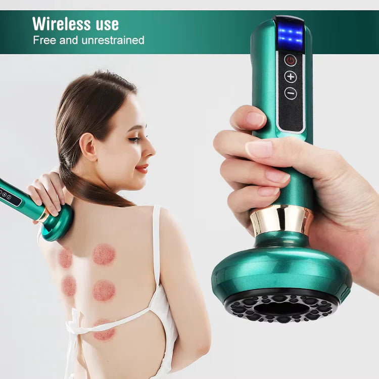 Electric Cupping Massager – Vacuum Suction, Guasha & Infrared Heat for Body Slimming & Anti-Cellulite
