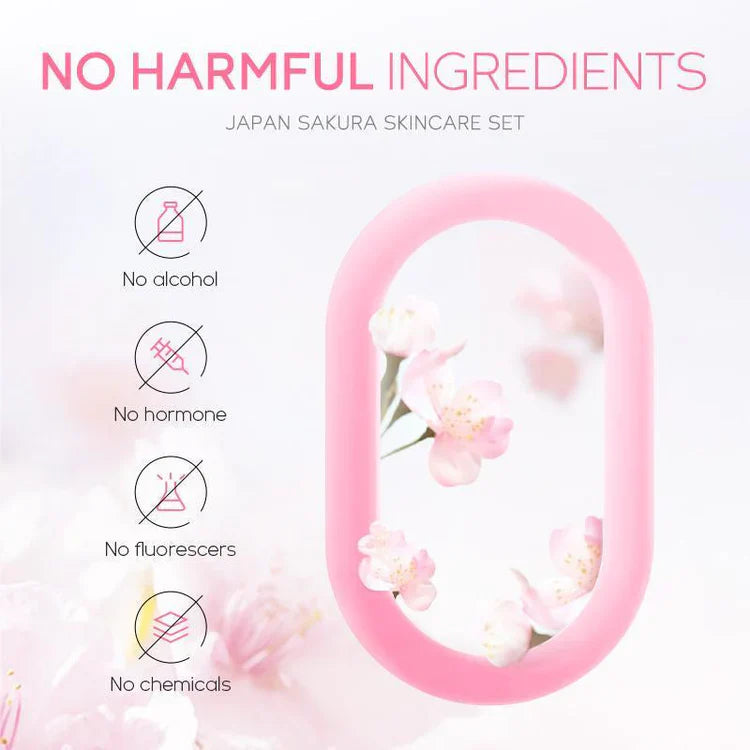 Sakura Facial Skincare Kit – Brightening & Hydrating Set
