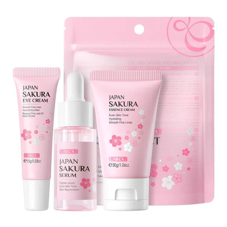 Sakura Facial Skincare Kit – Brightening & Hydrating Set