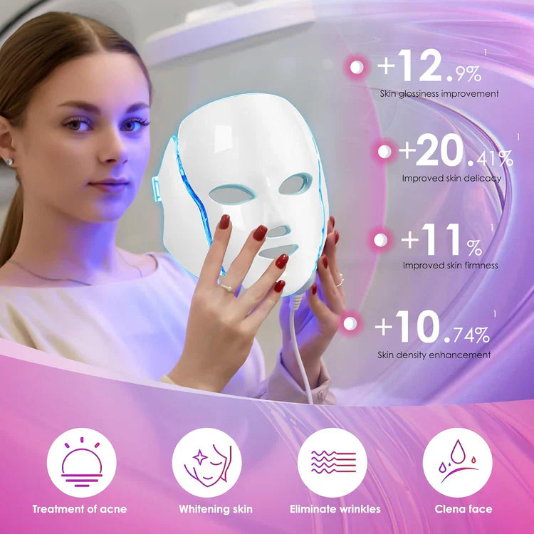 7-Color LED Face Mask – Red Light Therapy for Glowing Skin