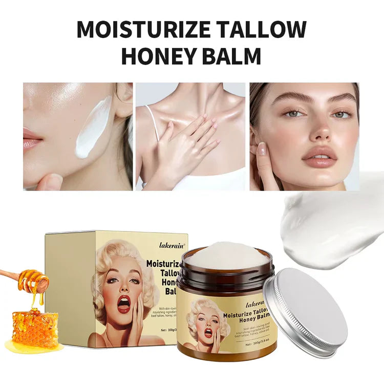 Whipped Beef Tallow & Honey Balm – Deep Moisture Face & Body Cream