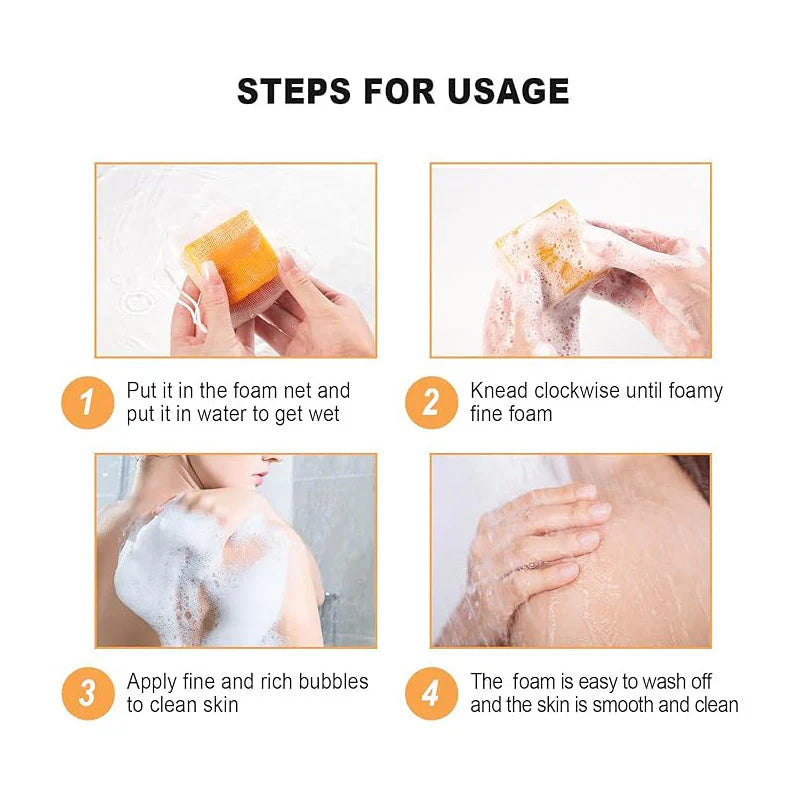 Lemon Turmeric Soap Bar – Brightening & Anti-Acne Cleanser for Face & Body