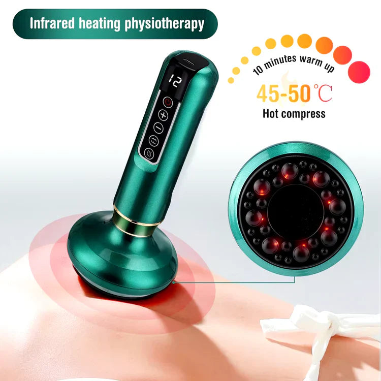 Electric Cupping Massager – Infrared Vacuum Suction & Guasha Therapy for Cellulite & Slimming