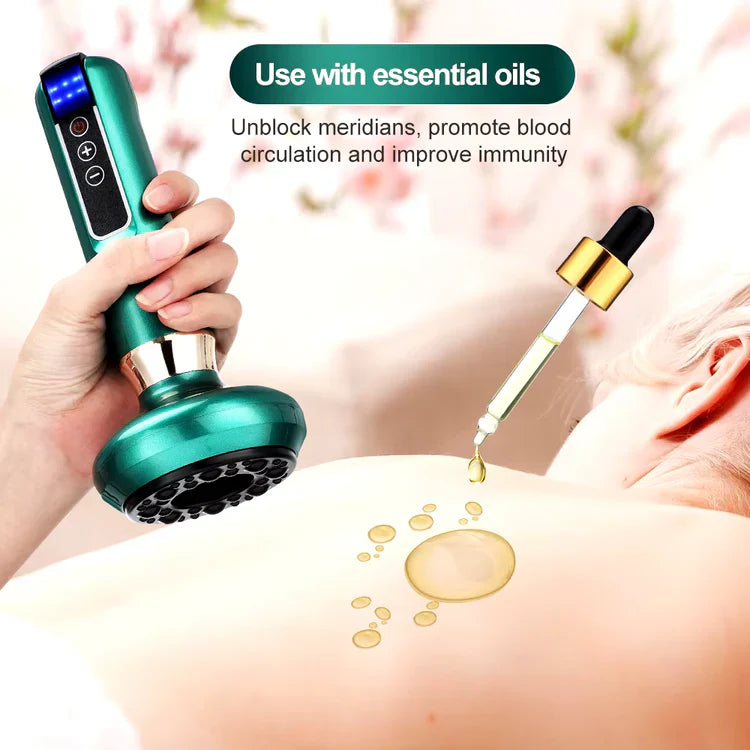 Electric Cupping Massager – Vacuum Suction, Guasha & Infrared Heat for Body Slimming & Anti-Cellulite