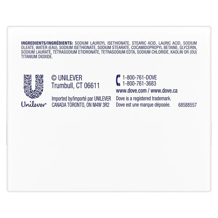 Sensitive Skin Beauty Bar – Unscented Hypoallergenic Bath Soap (2-Pack, 3.75 oz)