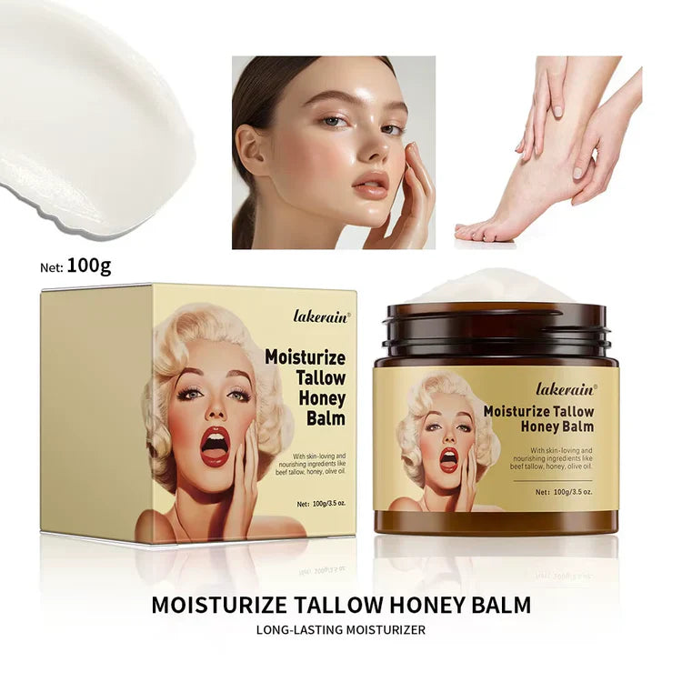 Whipped Beef Tallow & Honey Balm – Deep Moisture Face & Body Cream