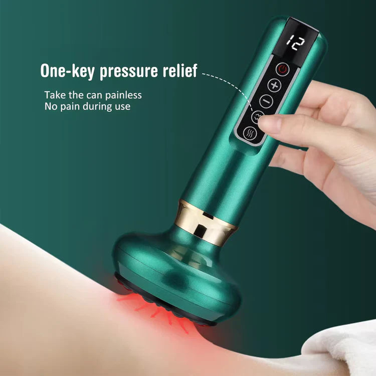 Electric Cupping Massager – Infrared Vacuum Suction & Guasha Therapy for Cellulite & Slimming