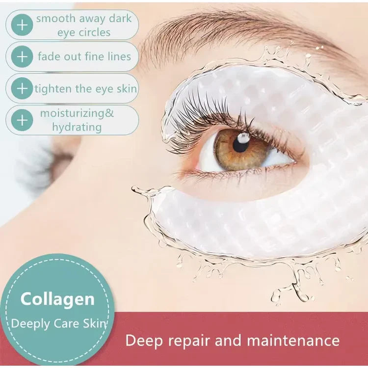 Collagen Eye Mask – Firming, Lifting & Anti-Wrinkle Under Eye Patches with Hyaluronic Acid