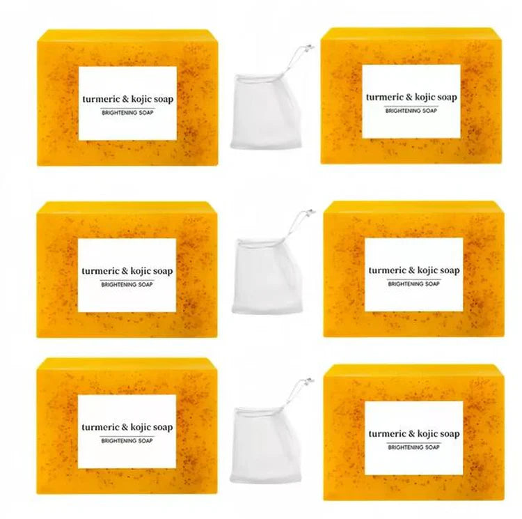 Lemon Turmeric Soap Bar – Brightening & Anti-Acne Cleanser for Face & Body
