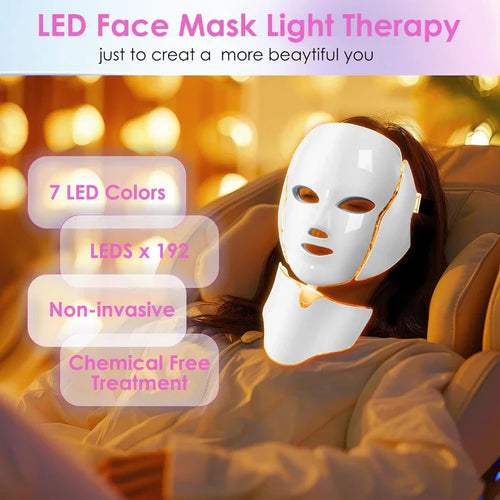7-Color LED Face Mask – Red Light Therapy for Glowing Skin
