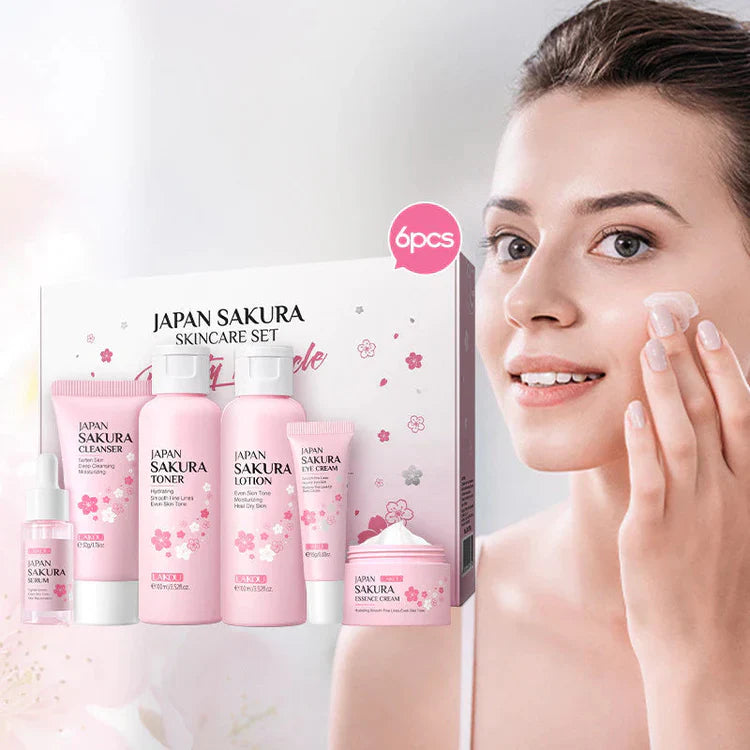 Sakura Facial Skincare Kit – Brightening & Hydrating Set